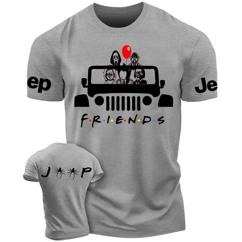 Horror Friends Jp Halloween Jp Double Printed T-Shirt