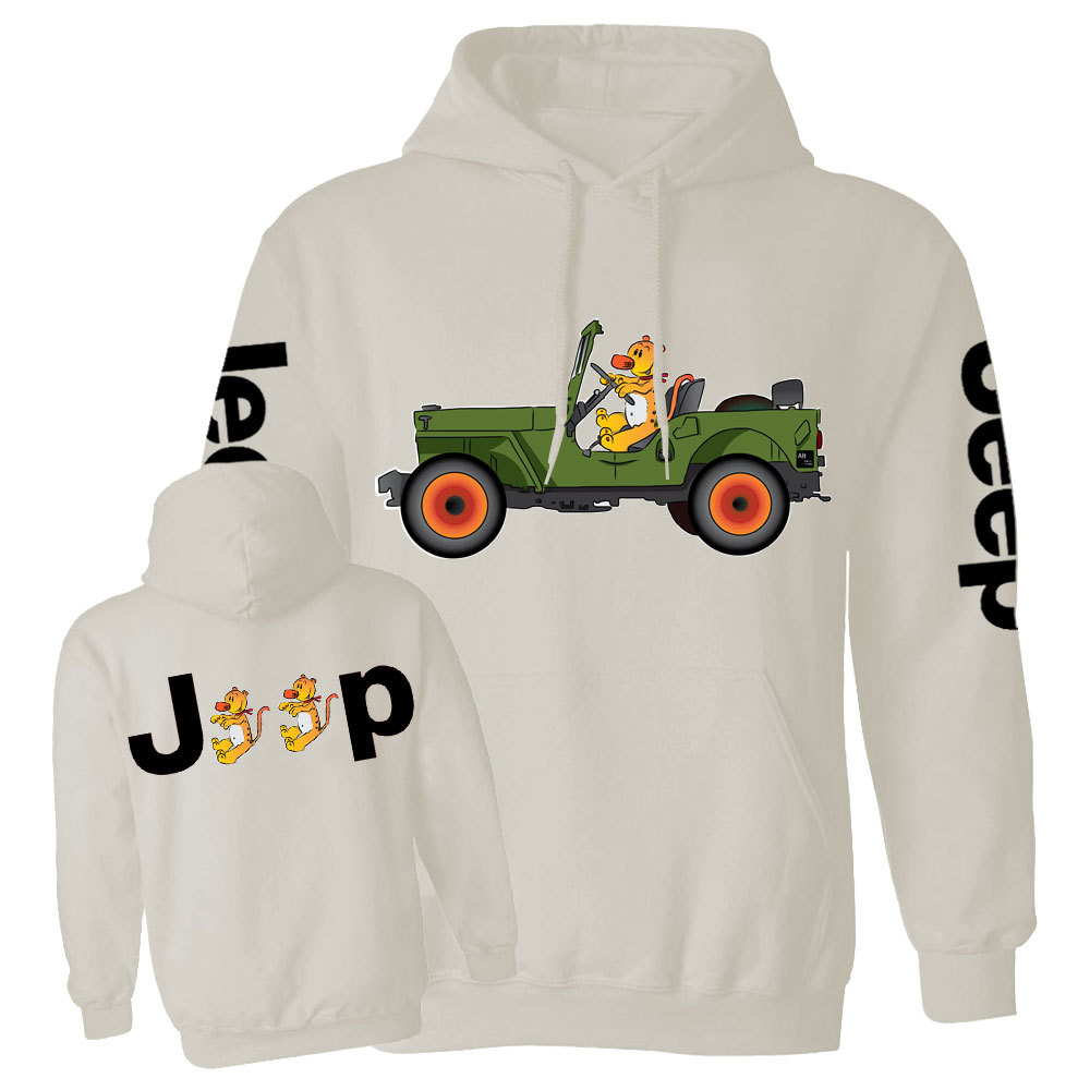 Tiger Drive a Jp Double Printed Casual Hoodie