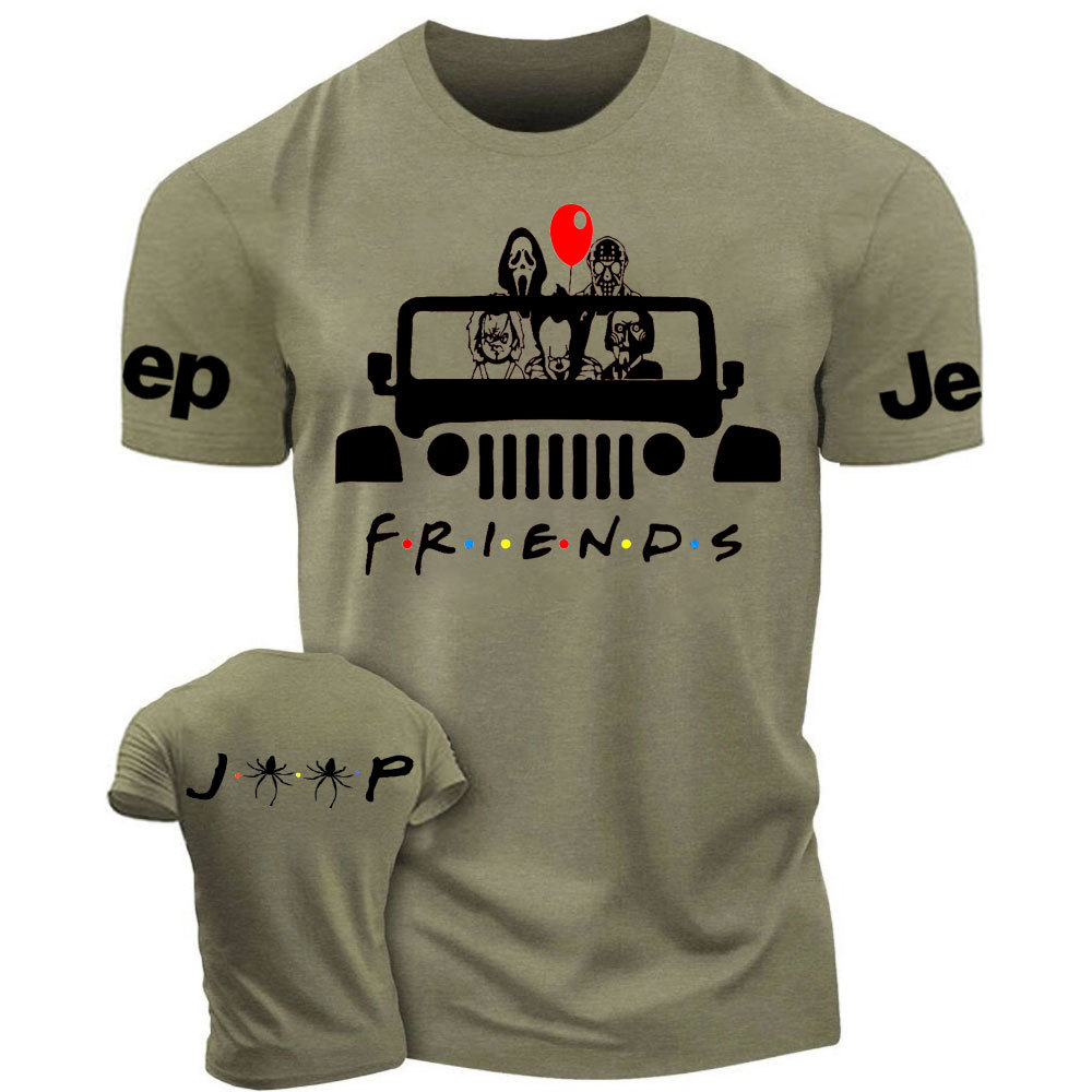 Horror Friends Jp Halloween Jp Double Printed T-Shirt
