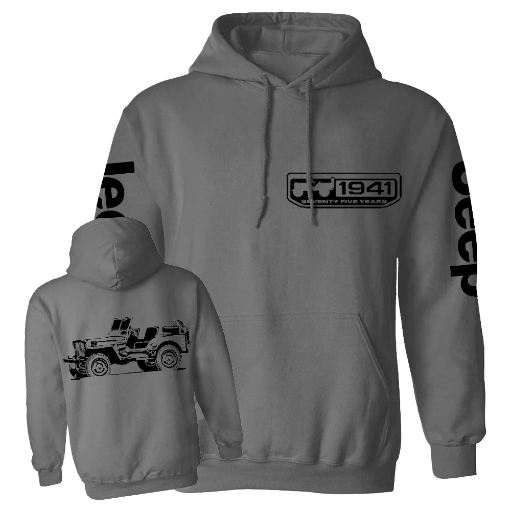 Willys 1941 Seventy Nine Years Jp Lover Back and Front Casual Hoodie
