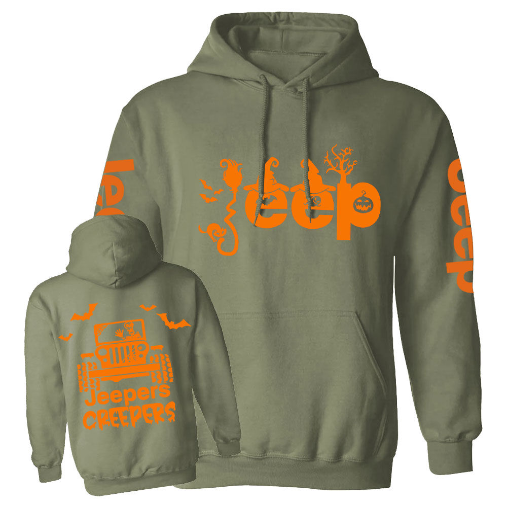 Halloween Cute Popular Trending Jpers Creepers Double Printed Casual Hoodie