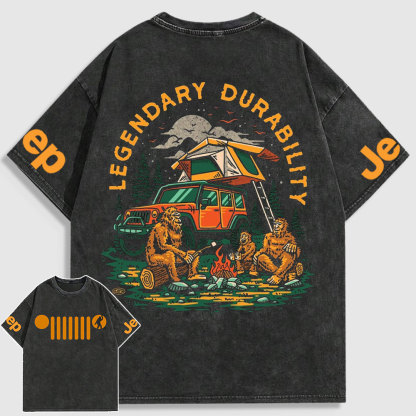 Legendary Durability Jp Camping BigFoot Washed T-Shirt