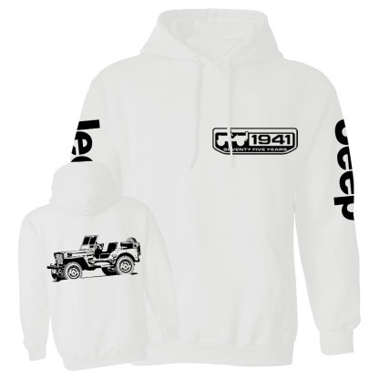 Willys 1941 Seventy Nine Years Jp Lover Back and Front Casual Hoodie