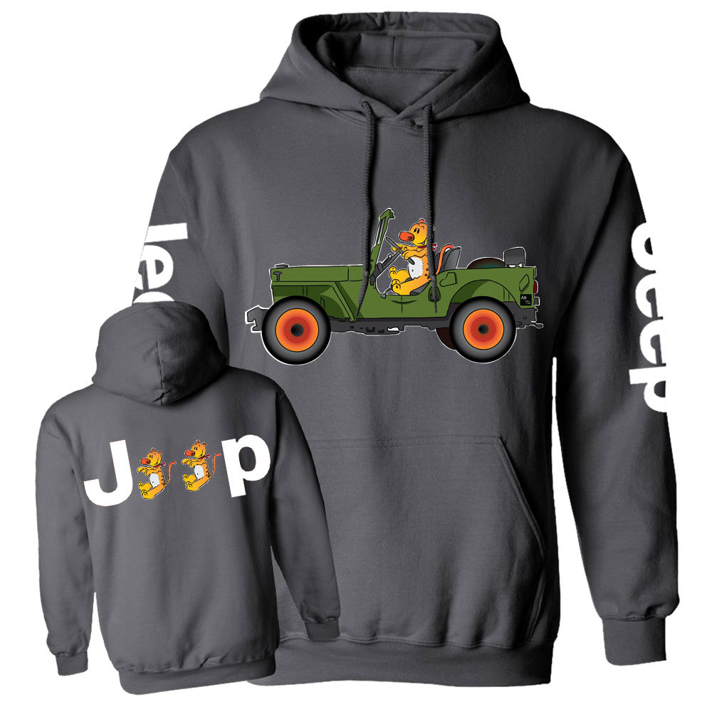 Tiger Drive a Jp Double Printed Casual Hoodie