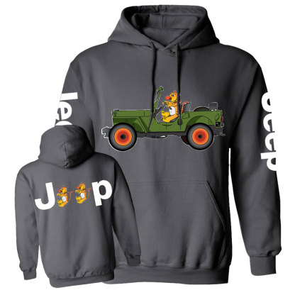 Tiger Drive a Jp Double Printed Casual Hoodie