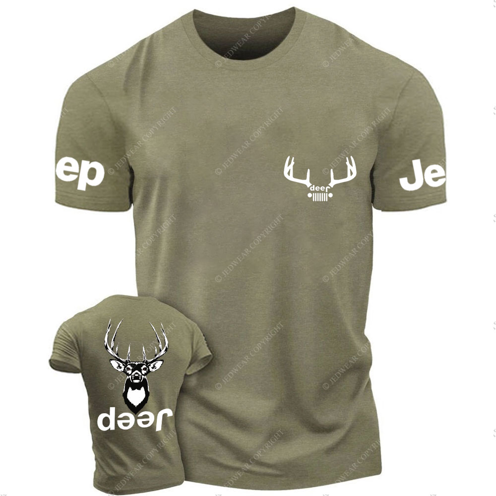 Deer Hunting Jp Double Printed T-Shirt