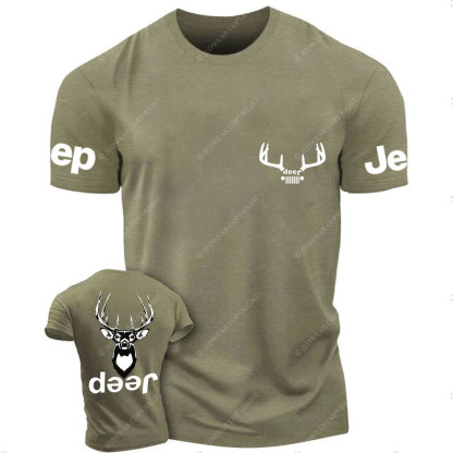 Deer Hunting Jp Double Printed T-Shirt