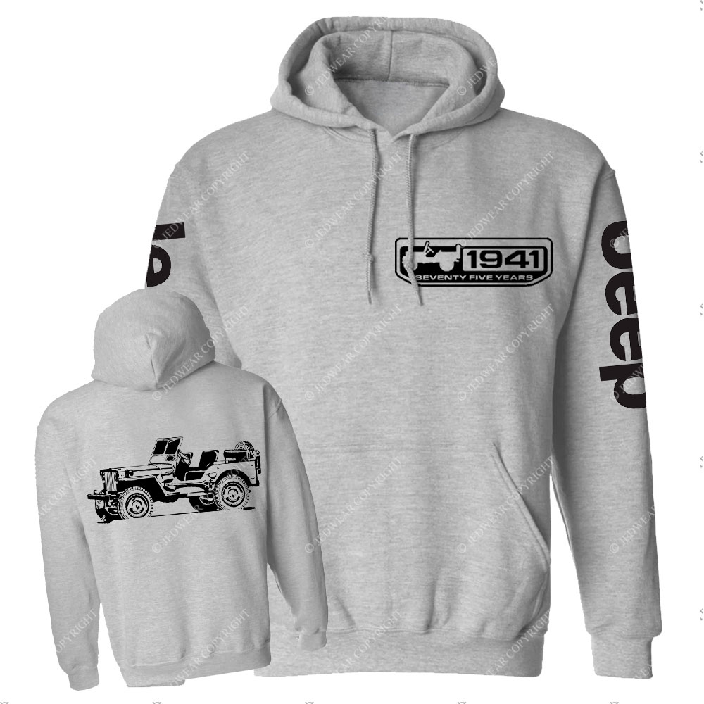 Willys 1941 Seventy Nine Years Jp Lover Back and Front Casual Hoodie