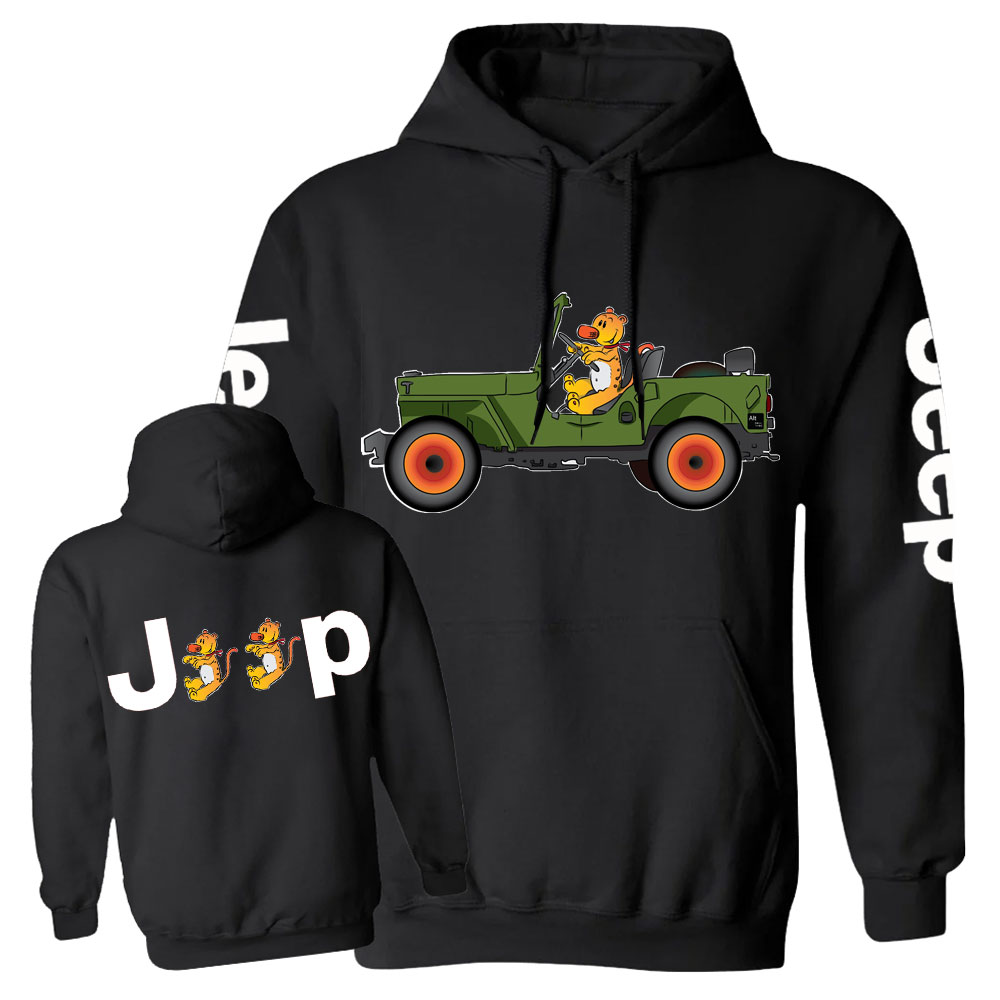 Tiger Drive a Jp Double Printed Casual Hoodie