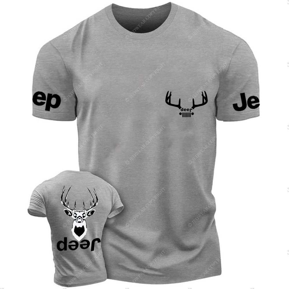 Deer Hunting Jp Double Printed T-Shirt