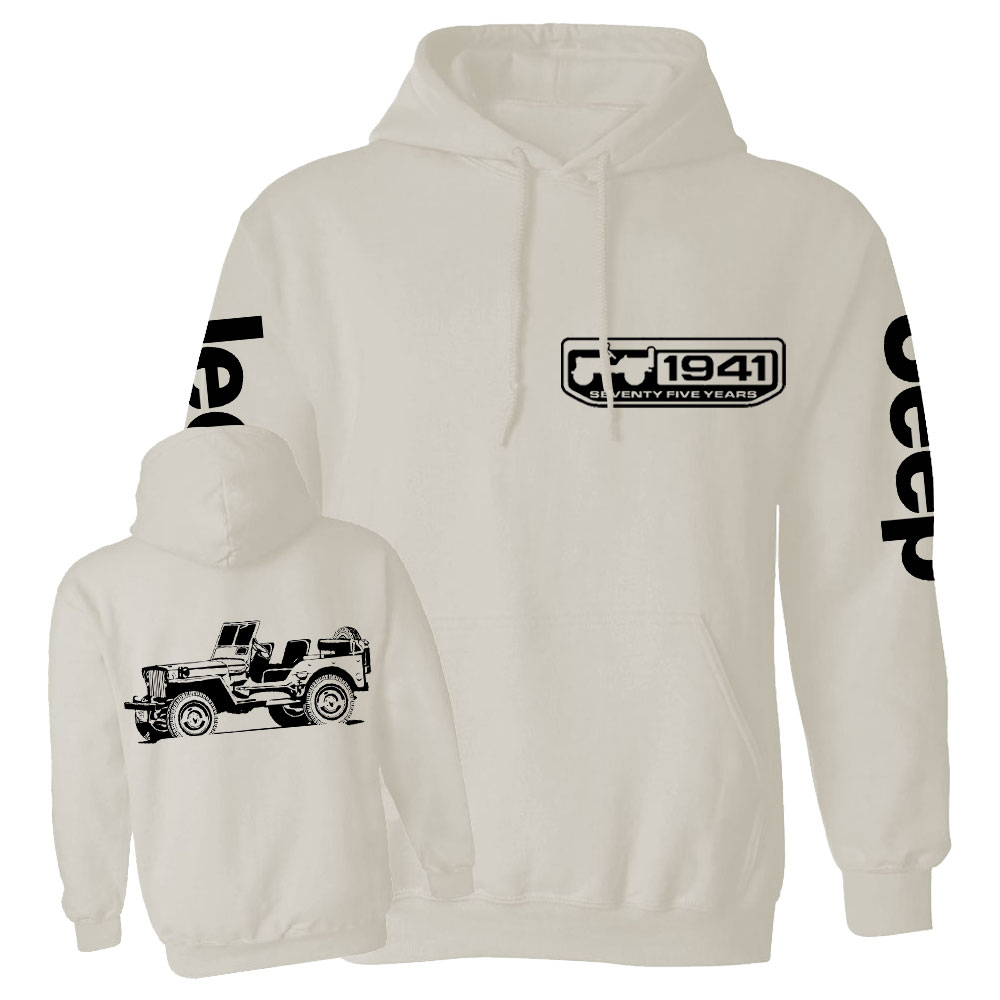 Willys 1941 Seventy Nine Years Jp Lover Back and Front Casual Hoodie