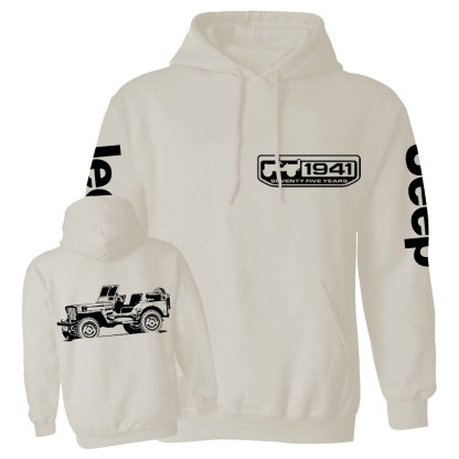 Willys 1941 Seventy Nine Years Jp Lover Back and Front Casual Hoodie
