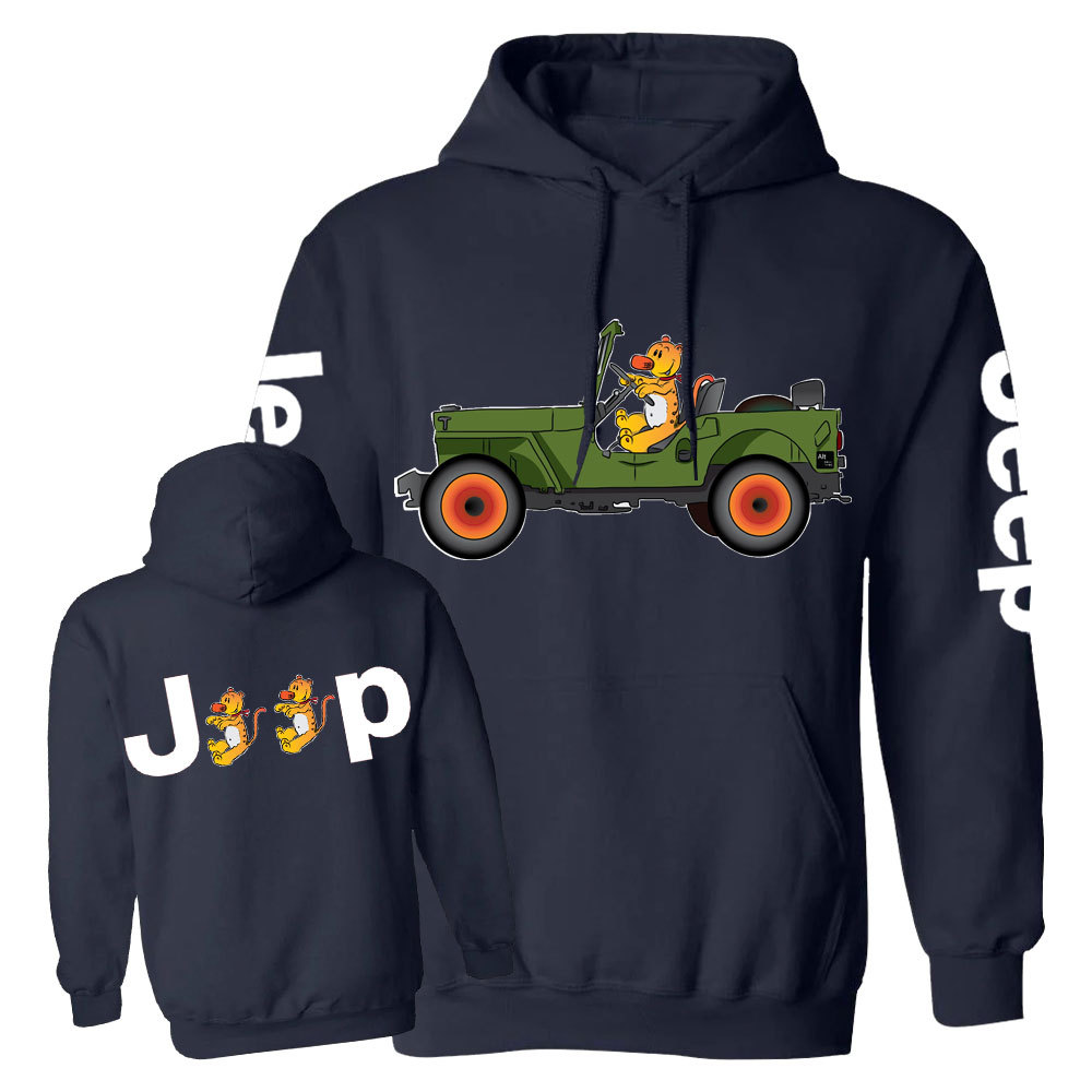 Tiger Drive a Jp Double Printed Casual Hoodie