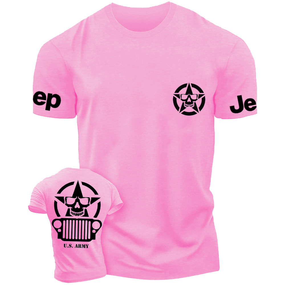 Skull Star Willys U.S. Army Double Printed T-Shirt