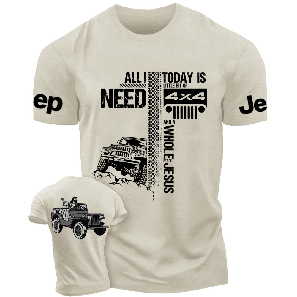 All I Need Today Is Jp And A Whole Jesus Drive Jp Double Printed T-Shirt