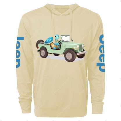 Sea Turtle Drive Jp Oversized Lightweight Hoodie