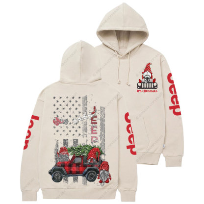 Gnome Jp Flag It is Christmas Casual Hoodie