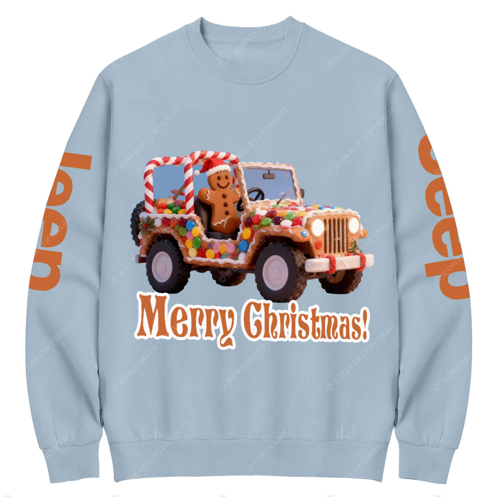 Gingerbread Man Drive Gingerbread Bake and Jp Lover Crew Neck Sweatshirt