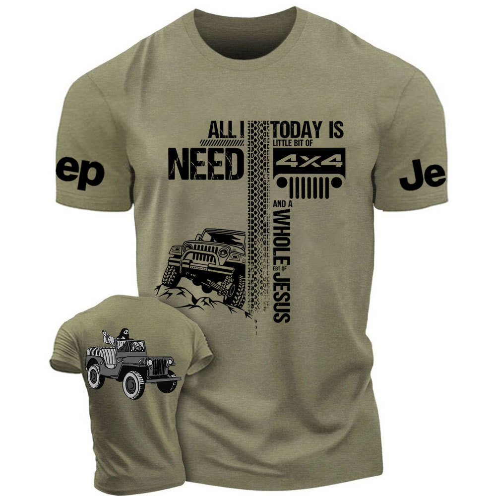 All I Need Today Is Jp And A Whole Jesus Drive Jp Double Printed T-Shirt