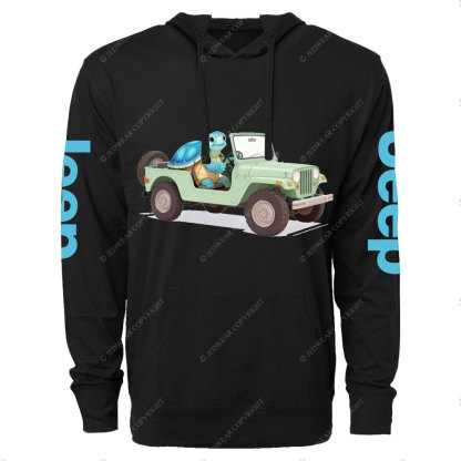 Sea Turtle Drive Jp Oversized Lightweight Hoodie