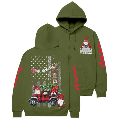 Gnome Jp Flag It is Christmas Casual Hoodie