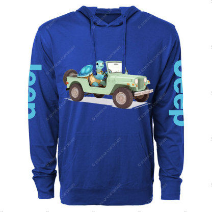 Sea Turtle Drive Jp Oversized Lightweight Hoodie