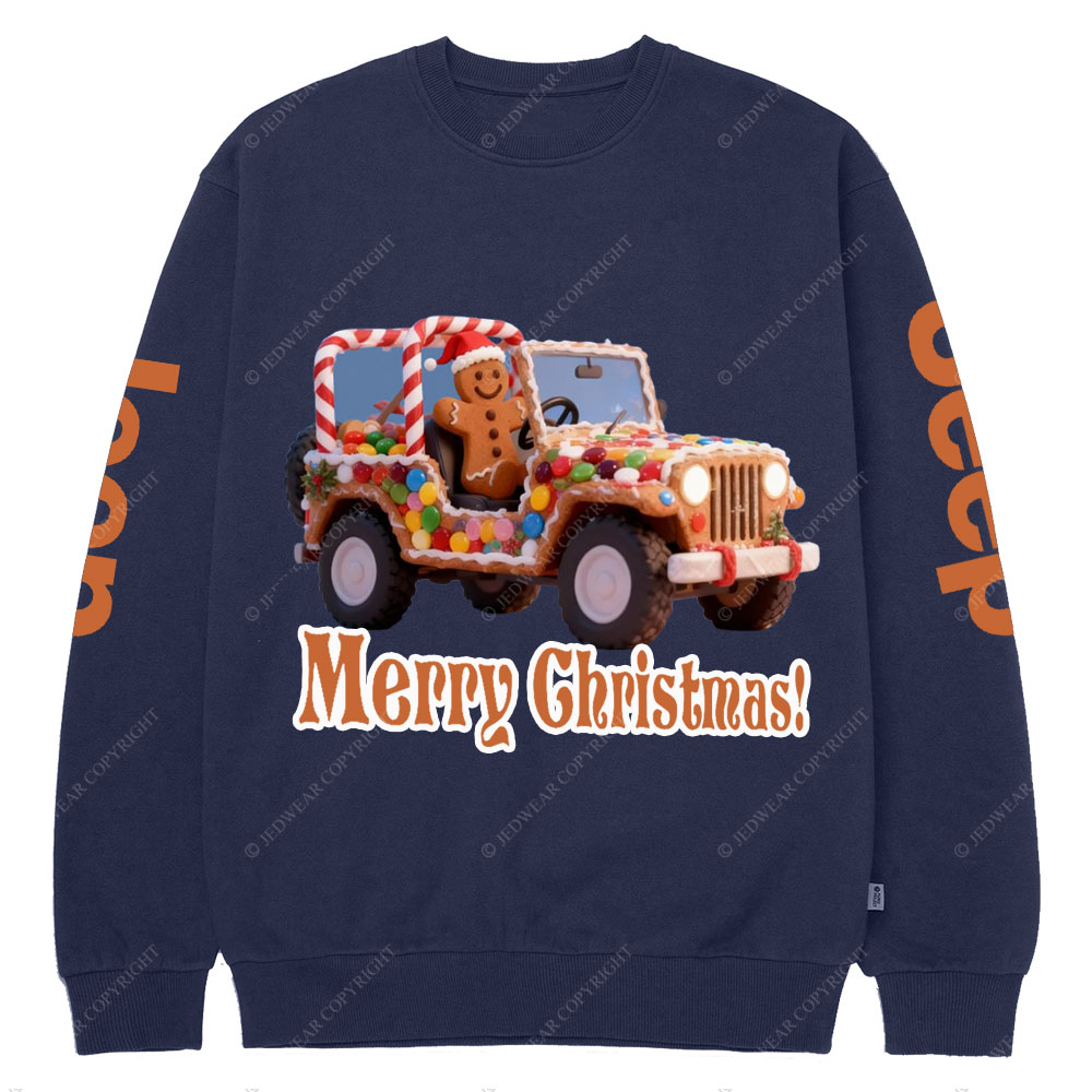 Gingerbread Man Drive Gingerbread Bake and Jp Lover Crew Neck Sweatshirt