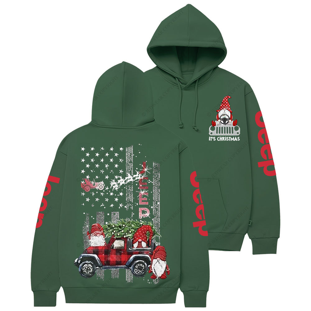 Gnome Jp Flag It is Christmas Casual Hoodie