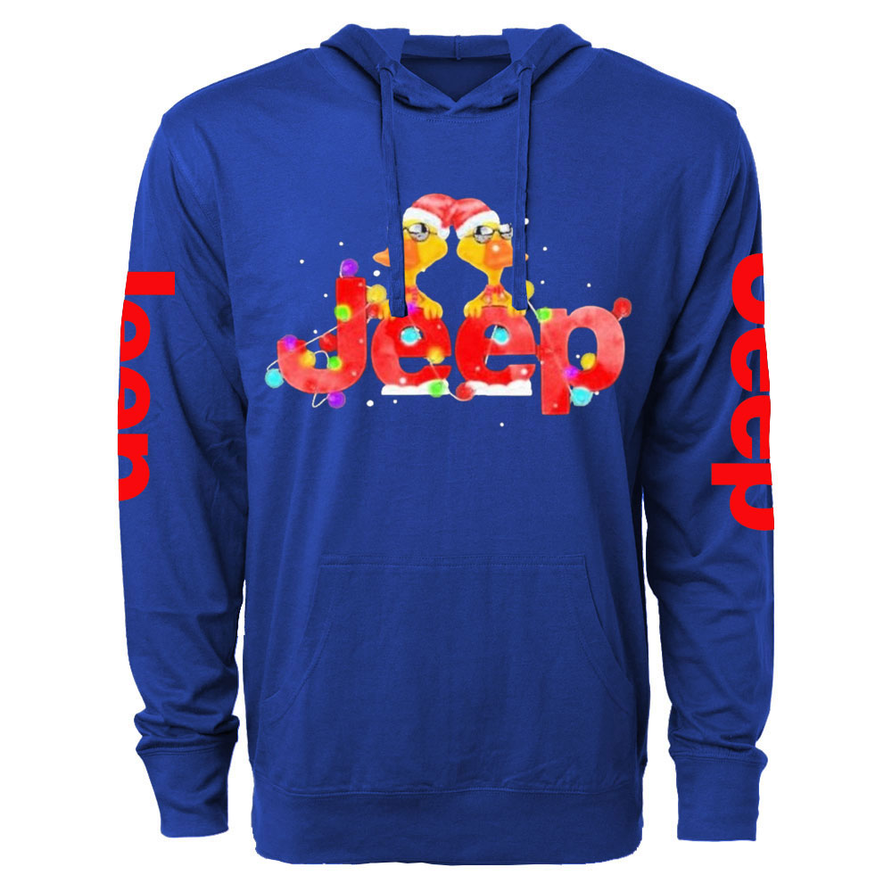 Duck Hat Santa Jp Light Merry Christmas Oversized Lightweight Hoodie