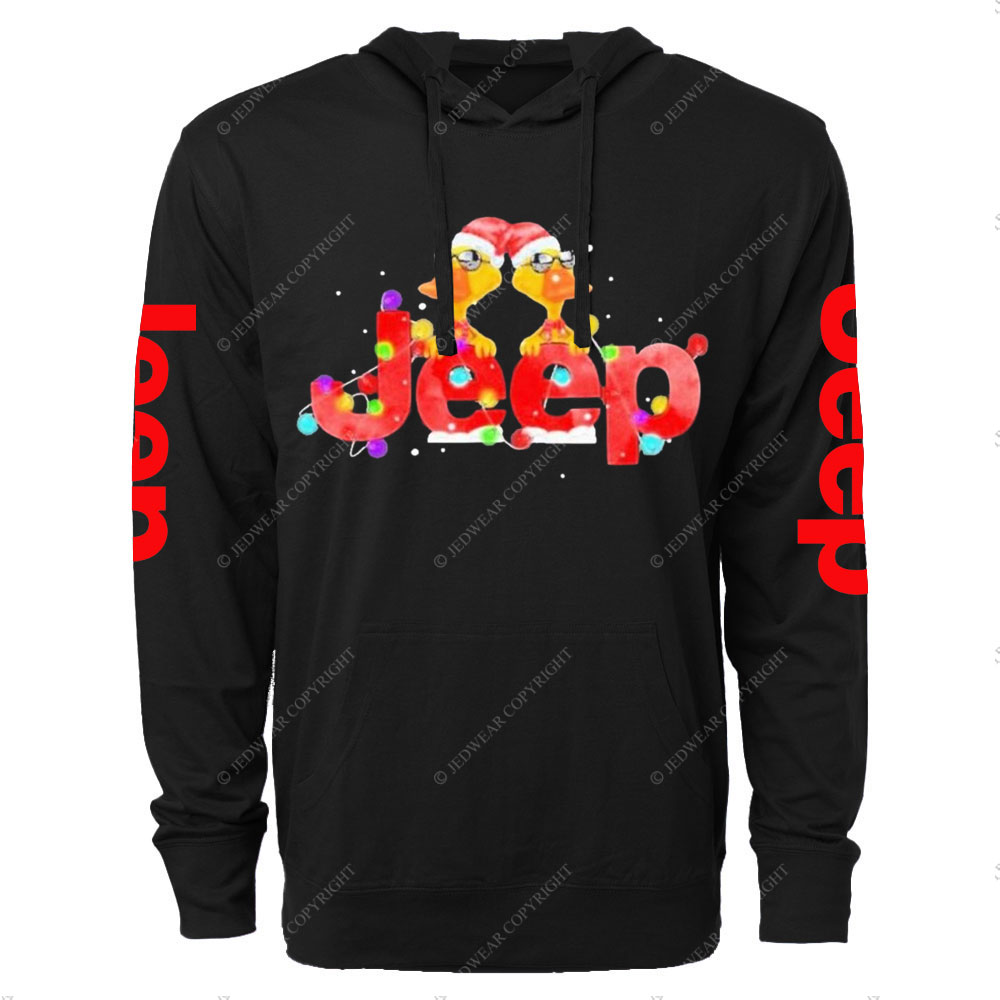 Duck Hat Santa Jp Light Merry Christmas Oversized Lightweight Hoodie