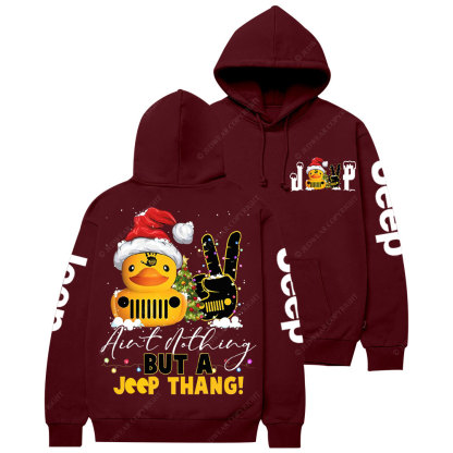Jp Thang Duck Xmas Jp Wave Casual Hoodie