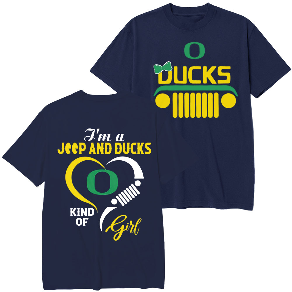 Oregon Ducks Football Team Heart Jp Girl T-Shirt