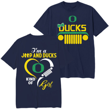 Oregon Ducks Football Team Heart Jp Girl T-Shirt