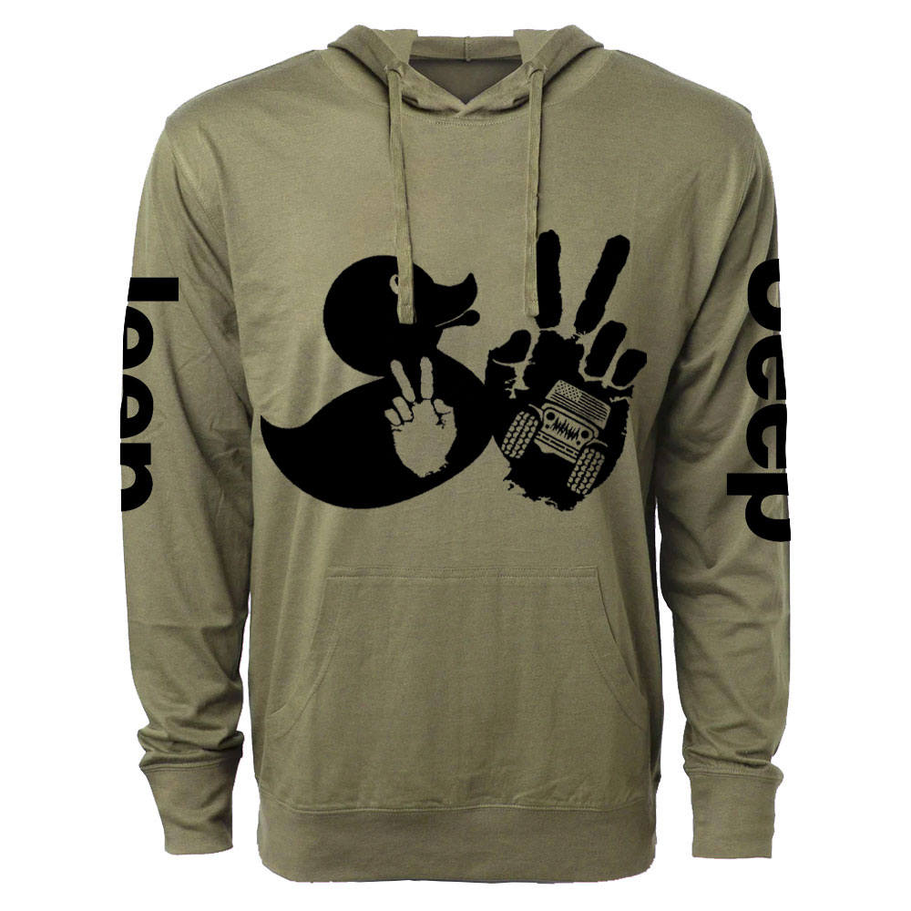 Duck Wave American Offroad Classic Oversized Lightweight Hoodie