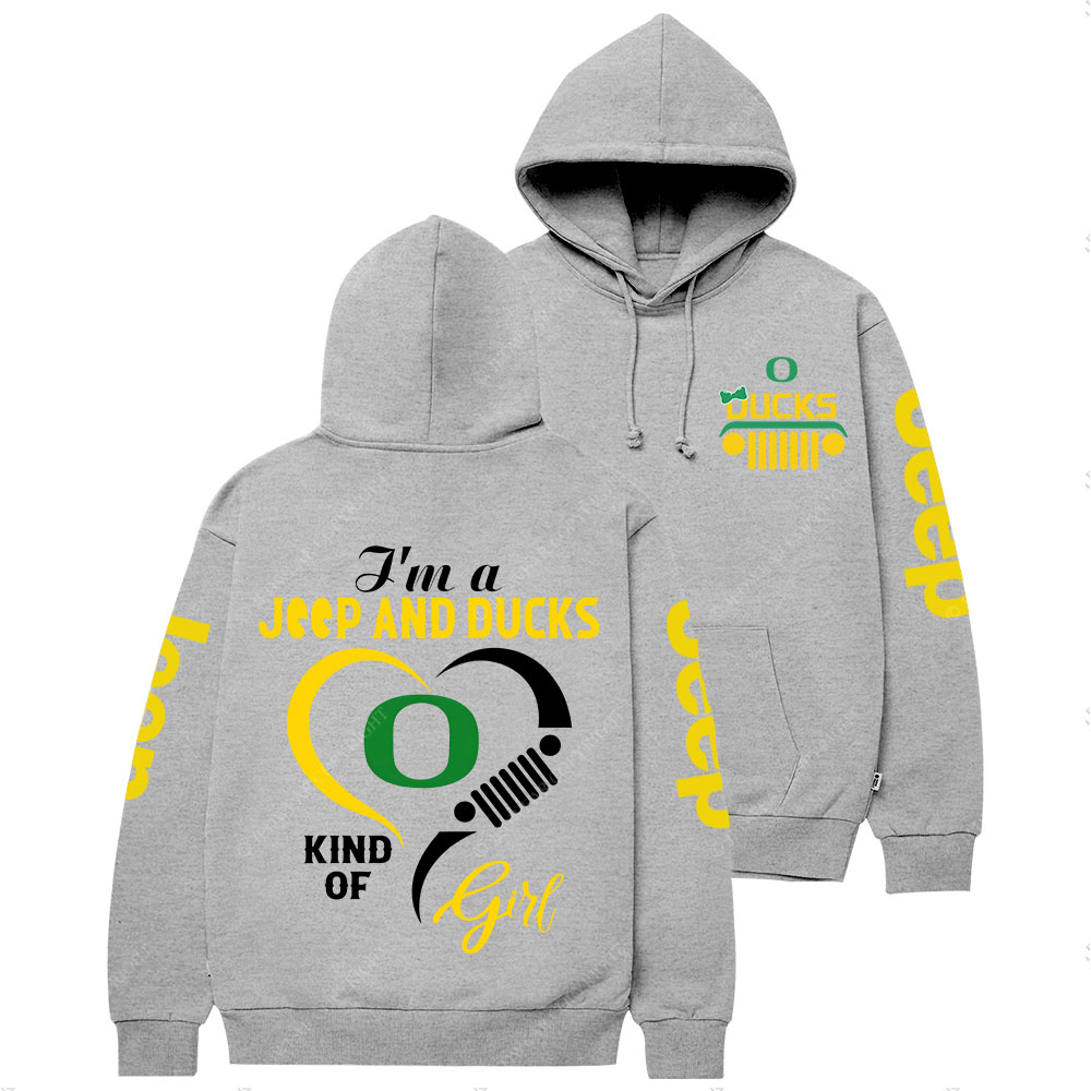 Oregon Ducks Football Team Heart Jp Girl Casual Hoodie