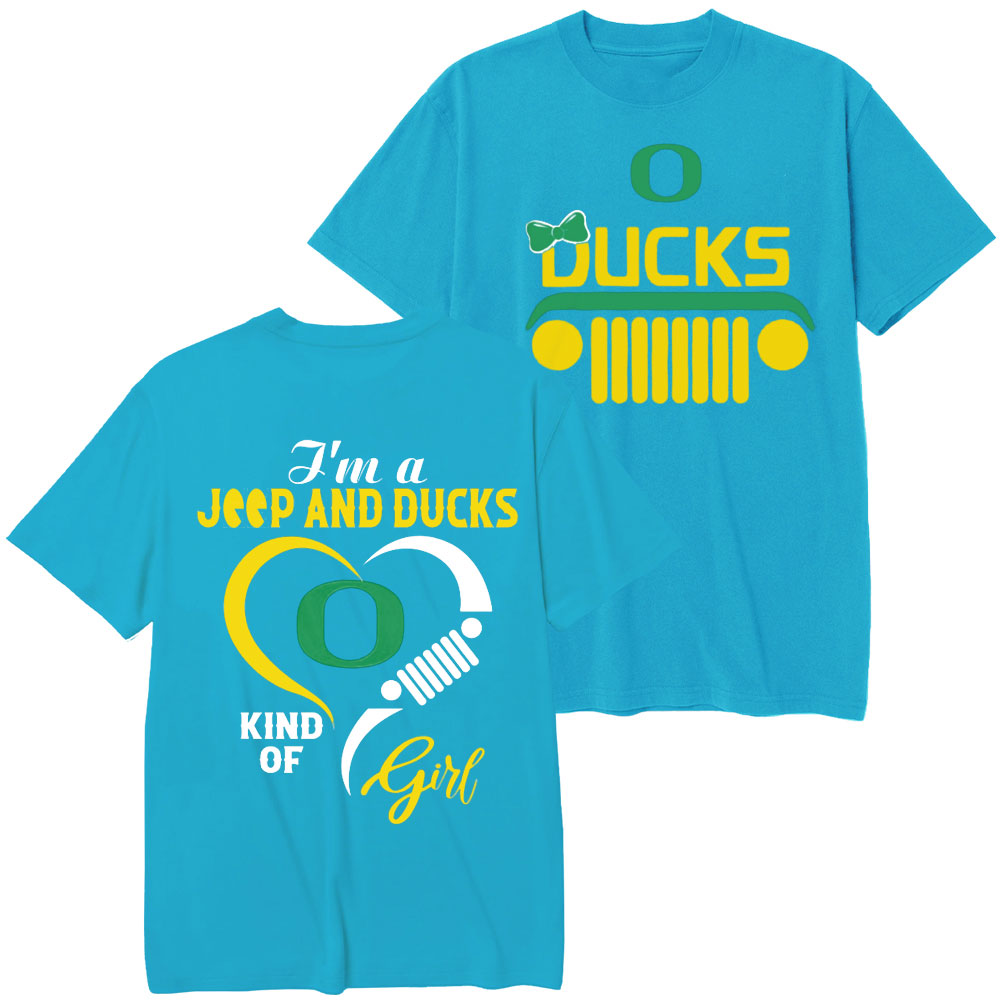 Oregon Ducks Football Team Heart Jp Girl T-Shirt