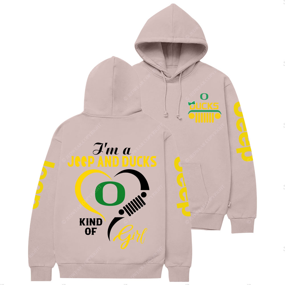 Oregon Ducks Football Team Heart Jp Girl Casual Hoodie