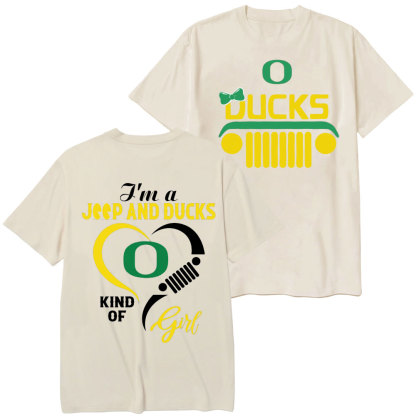 Oregon Ducks Football Team Heart Jp Girl T-Shirt