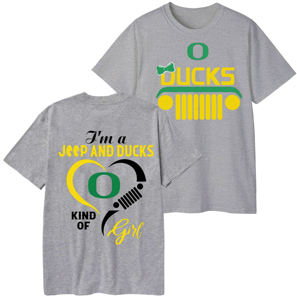 Oregon Ducks Football Team Heart Jp Girl T-Shirt