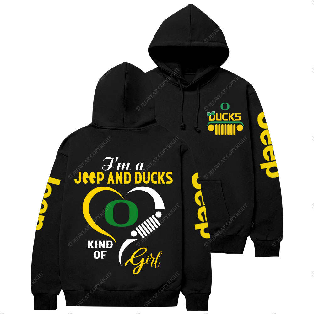Oregon Ducks Football Team Heart Jp Girl Casual Hoodie