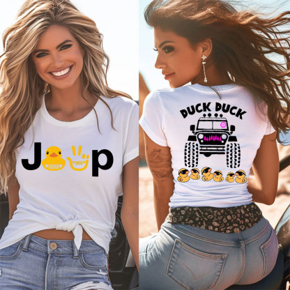 Pink Tire OffRoad Women Duck Duck Off Road Adventure Jp Women T-Shirt