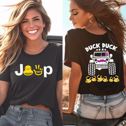 Pink Tire OffRoad Women Duck Duck Off Road Adventure Jp Women T-Shirt