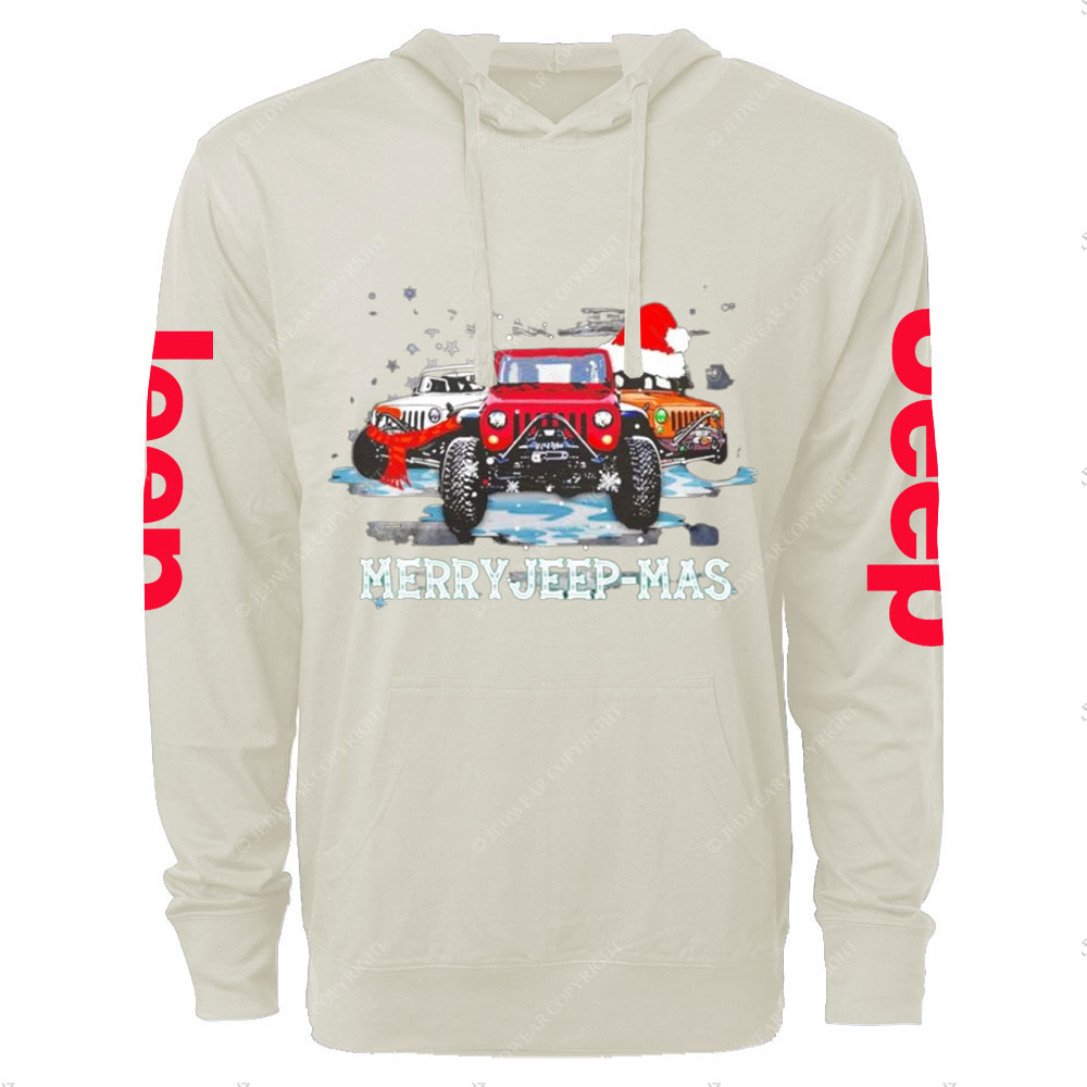 Merry Jp-mas Christmas USA Flag Oversized Lightweight Hoodie
