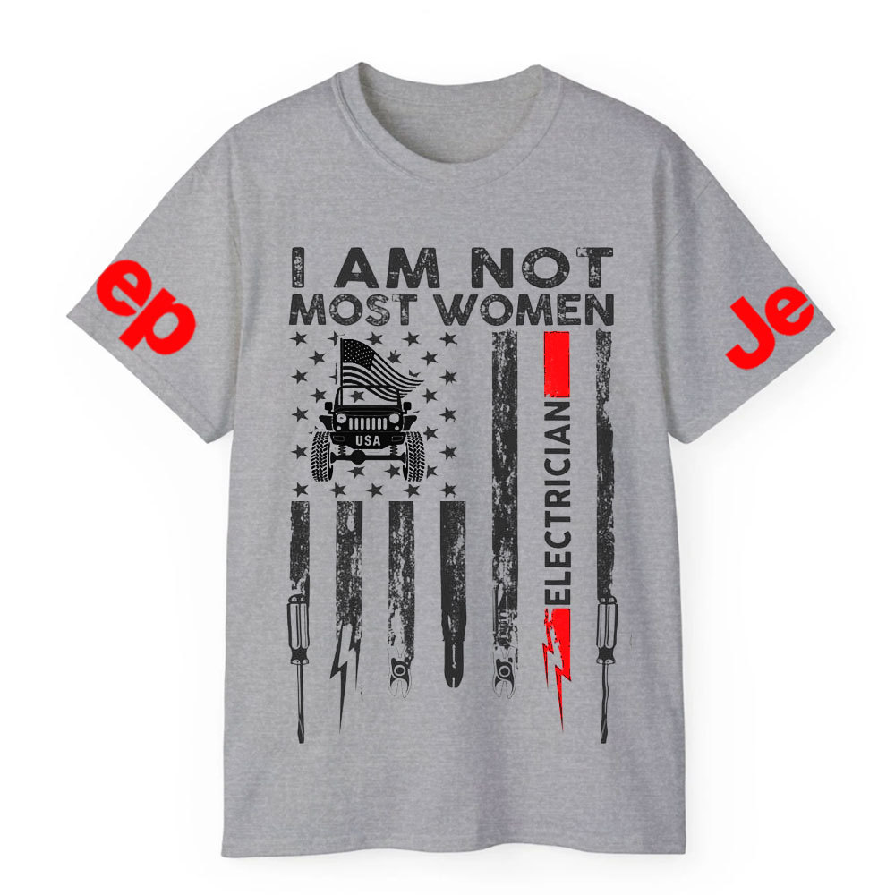 I Am Not Most Women Electrician Jp Flag T-shirt