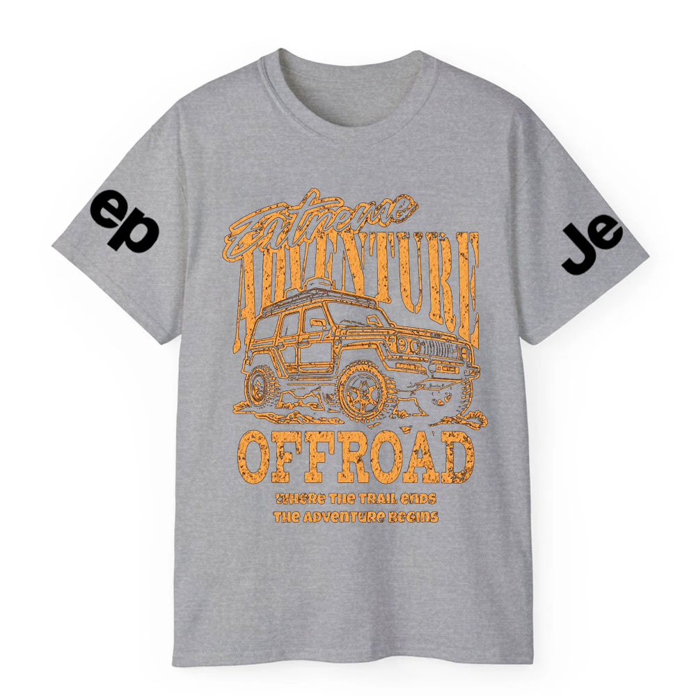 Where The Trail Ends, The Advanture Begins Jp Lover T-Shirt