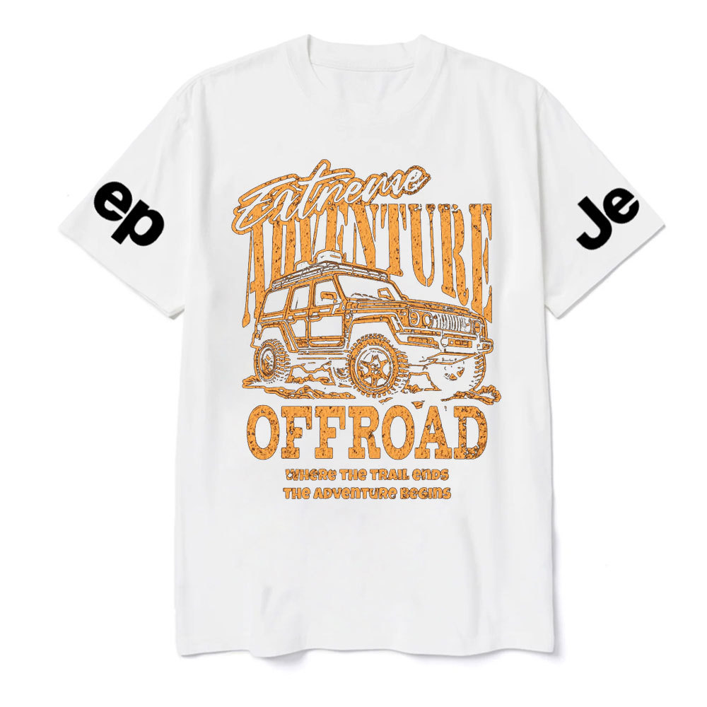 Where The Trail Ends, The Advanture Begins Jp Lover T-Shirt