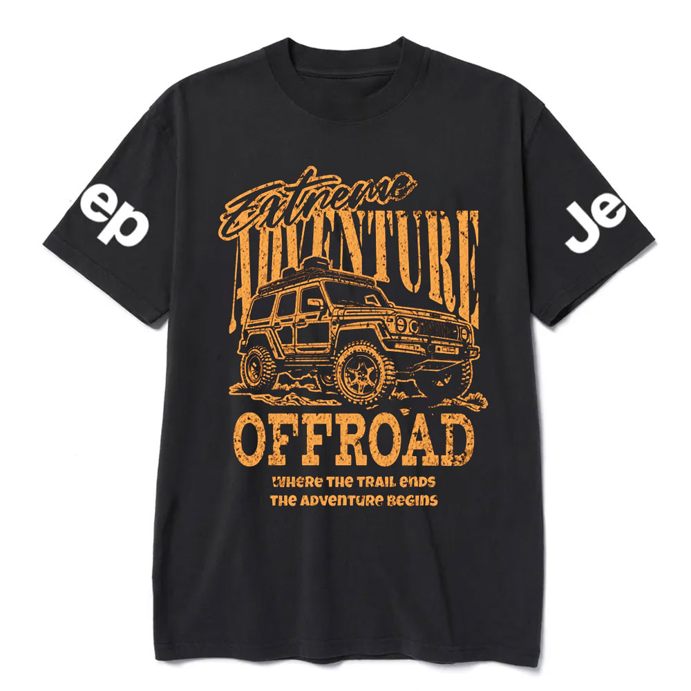 Where The Trail Ends, The Advanture Begins Jp Lover T-Shirt