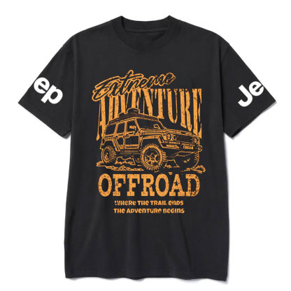 Where The Trail Ends, The Advanture Begins Jp Lover T-Shirt