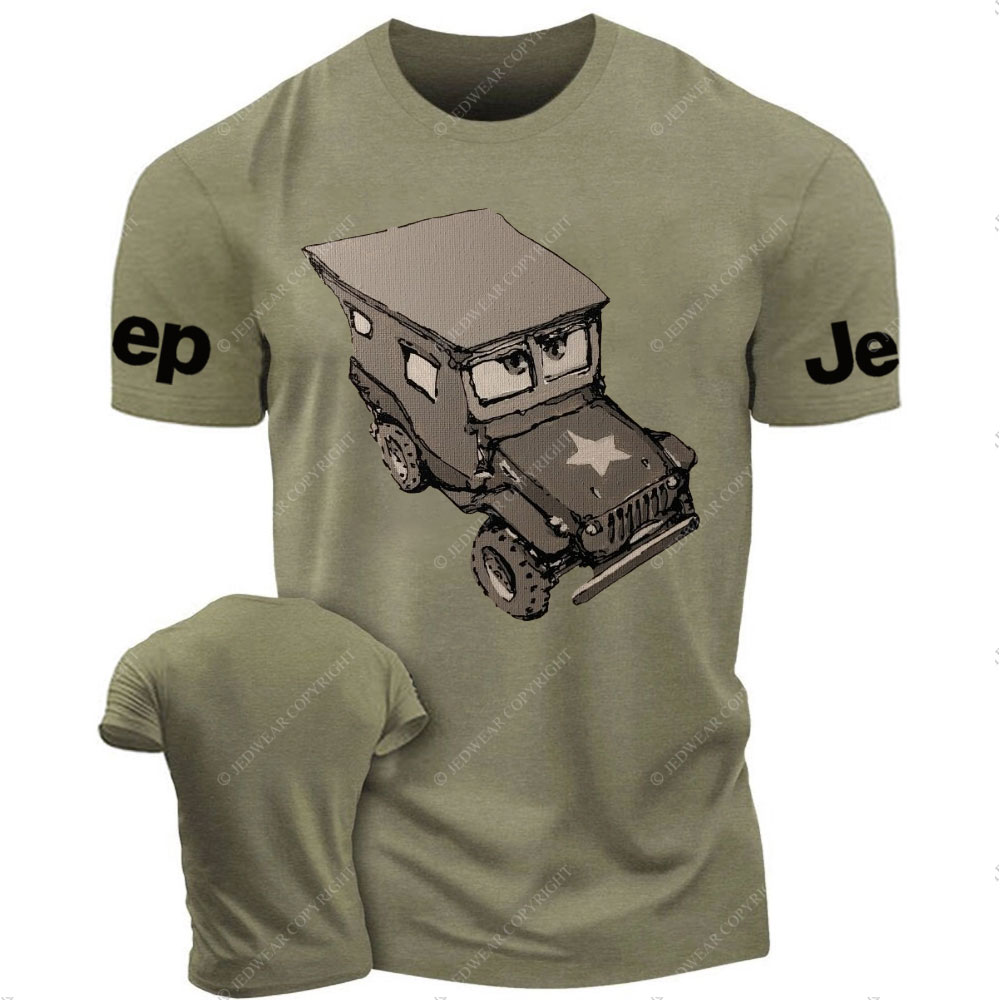 Cars Sarge Cute Acrylic on Canva Jp T-Shirt