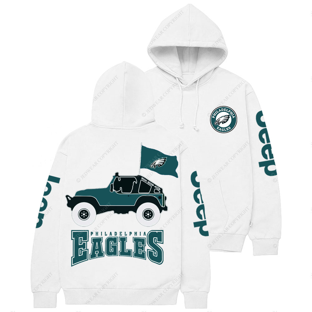 Philadelphia Eagles Circle Logo Football Jp Women Casual Hoodie